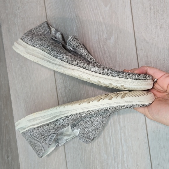 Hey Dude Mens Chan L Linen Iron Loafer Slip on shoes sz 9 - Picture 8 of 13